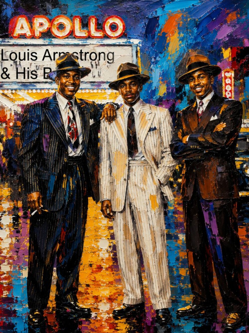African American Abstrat Art Apollo Thearterh Harlem NY 16 x 20 Print